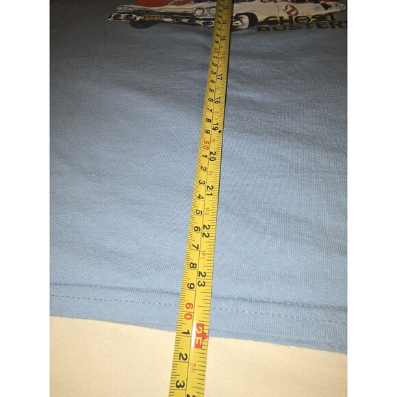 Ghostbusters Graphic T-Shirt Blue Stay Puft Slimer Ecto-1 Car 2022 Mad Engine... - Picture 6 of 8